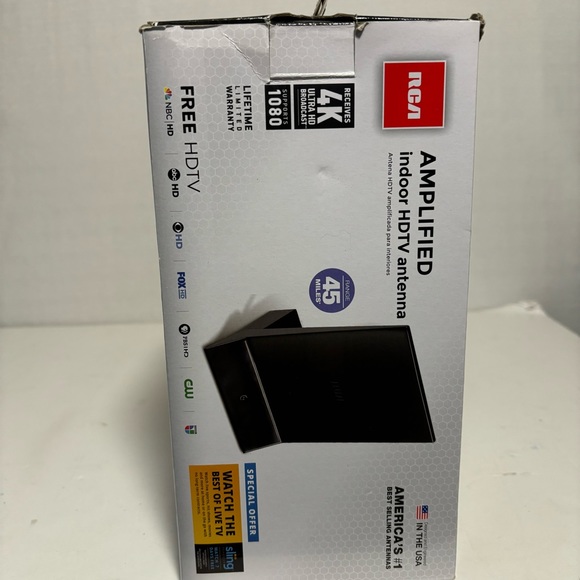 RCA amplified HDTV Indoor Antenna 45 Mi range 4K Ultra HD Broadcast 1080 - Picture 4 of 10